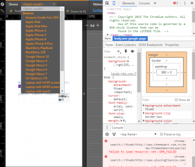 wordpress建站技巧：使用谷歌浏览器查看移动端网站...