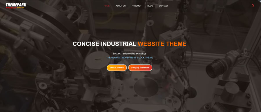 超简洁视频背景外贸工业设备-模块拆分-wordpress可重用区块下载（images 1）