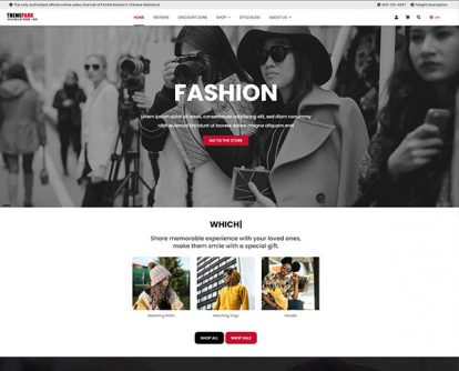 潮牌服装服饰箱包 外贸独立站